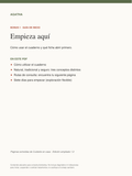 Portada del Bonus 1 · Empieza aquí, incluido con Cuidarte en casa